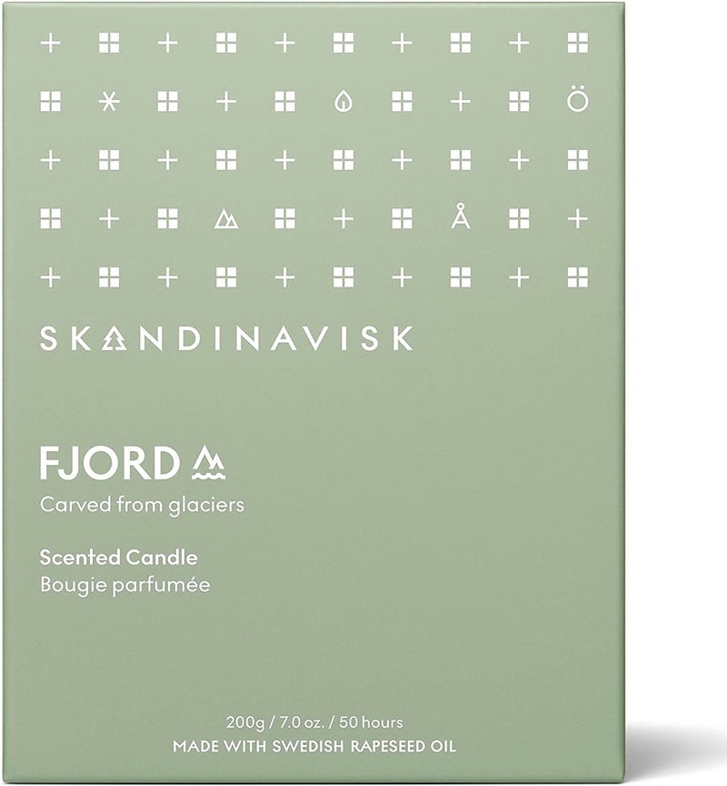 Skandinavisk Fjord Scented Candle. Fragrance Notes: Apple and Pear Blossom, Orchard Fruits and Redcurrants. 7.0 oz. - Image 2